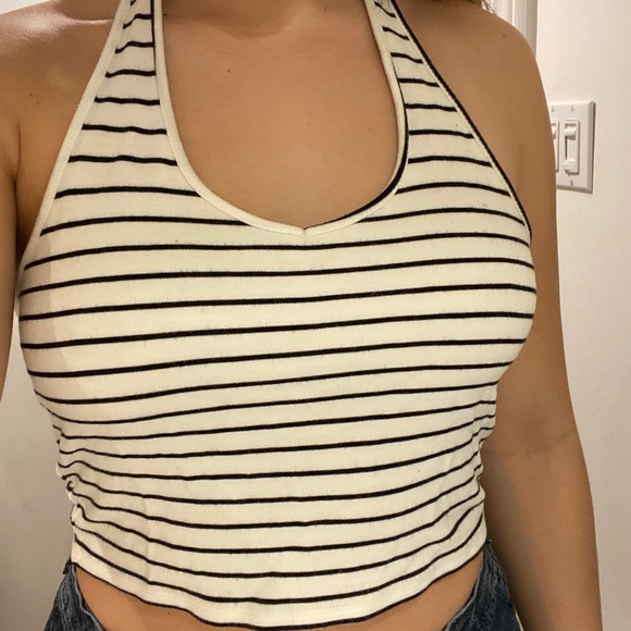 Striped halter top - Picture 1 of 2